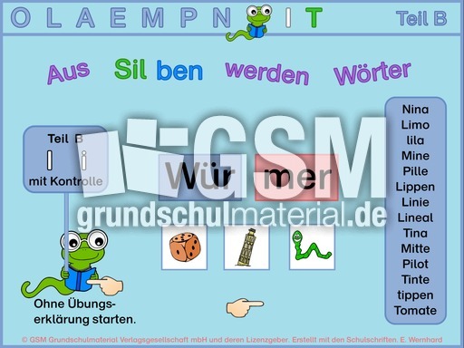 Silbensynthese I mit Kontrolle.pps